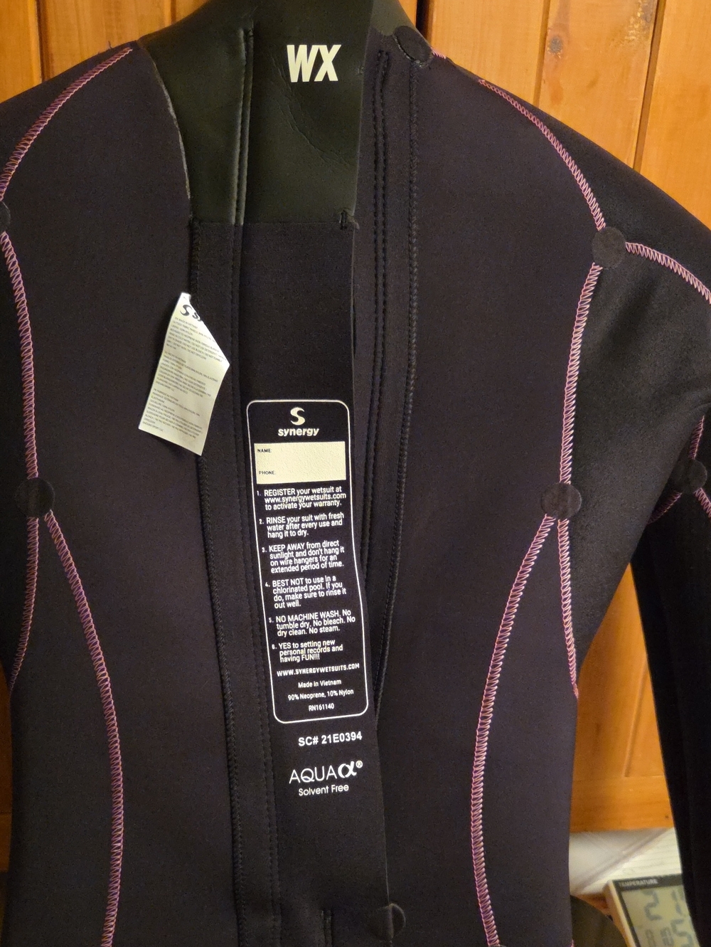 Women’s Black Neoprene Swim Wetsuit